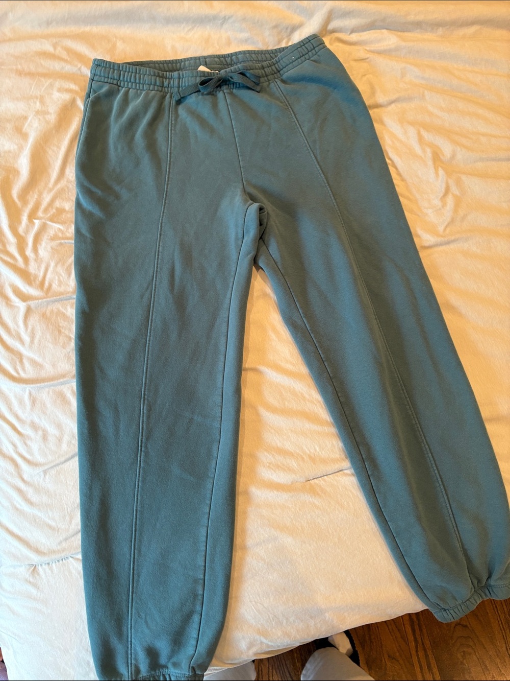 Teal Blue Drawstring Jogger Pants